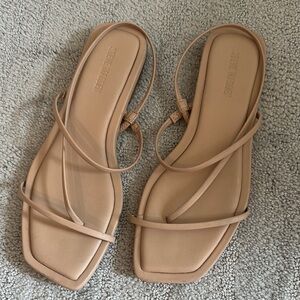 Steve Madden Tan Minimalist Sandals